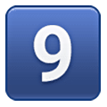 Émoji 9️⃣ Touches : 9 sur Samsung One UI 6.1.
