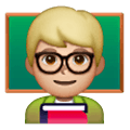 👨🏼‍🏫 Emoji Profesor: Tono De Piel Claro Medio en Samsung One UI 6.1.