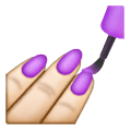 💅🏻 Emoji Pintarse Las Uñas: Tono De Piel Claro en Samsung One UI 6.1.