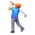 🏌🏻‍♂️ Emoji Hombre Jugando Al Golf: Tono De Piel Claro en Samsung One UI 6.1.