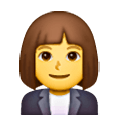 👩‍💼 Emoji Oficinista Mujer en Samsung One UI 6.1.