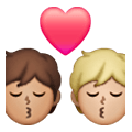 🧑🏽‍❤️‍💋‍🧑🏼 Emoji Beijo: Pessoa, Pessoa, Pele Morena, Pele Morena Clara na Samsung One UI 6.1.