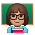 👩🏽‍🏫 Emoji Profesora: Tono De Piel Medio en Samsung One UI 6.1.