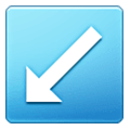 Emoji ↙️ Freccia In Basso A Sinistra su Samsung One UI 6.1.