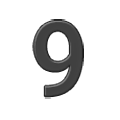 9️ Emoji Número nueve en Samsung One UI 6.1.