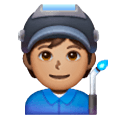 🧑🏽‍🏭 Emoji Operario: Tono De Piel Medio en Samsung One UI 6.1.