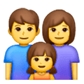 👨‍👩‍👧 Emoji Familie: Mann, Frau und Mädchen Samsung One UI 6.1.