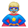 🦸🏼‍♂️ Emoji Superhéroe: Tono De Piel Claro Medio en Samsung One UI 6.1.
