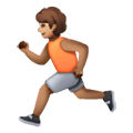 Emoji 🏃🏽 Persona Che Corre: Carnagione Olivastra su Samsung One UI 6.1.