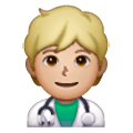 Emoji 🧑🏼‍⚕️ Persona Che Lavora Nella Sanità: Carnagione Abbastanza Chiara su Samsung One UI 6.1.