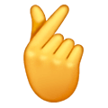 🫰 Emoji Mano Con El Dedo Índice Y El Pulgar Cruzados en Samsung One UI 6.1.