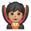 🧛🏽 Emoji Vampiro: Tono De Piel Medio en Samsung One UI 6.1.