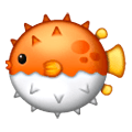 Emoji 🐡 Pesce Palla su Samsung One UI 6.1.