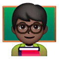 👨🏿‍🏫 Emoji Profesor: Tono De Piel Oscuro en Samsung One UI 6.1.