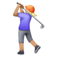 Émoji 🏌🏼‍♀️ Golfeuse : Peau Moyennement Claire sur Samsung One UI 6.1.