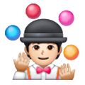 🤹🏻 Emoji Jongleur(in): helle Hautfarbe Samsung One UI 6.1.
