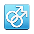 ⚣ Emoji Doppel-Emblem für Männer Samsung One UI 6.1.