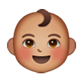 👶🏽 Emoji Bebé: Tono De Piel Medio en Samsung One UI 6.1.