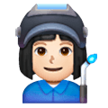 👩🏻‍🏭 Emoji Operaria: Tono De Piel Claro en Samsung One UI 6.1.