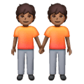 🧑🏾‍🤝‍🧑🏾 Emoji Dos Personas Dándose La Mano: Tono De Piel Oscuro Medio en Samsung One UI 6.1.