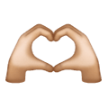 🫶🏼 Emoji Manos De Corazon: Tono De Piel Claro Medio en Samsung One UI 6.1.
