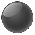 Emoji ⚫ Cerchio Nero su Samsung One UI 6.1.