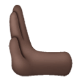 🫷🏿 Emoji Nach Links Drückende Hand: Dunkle Hautfarbe Samsung One UI 6.1.