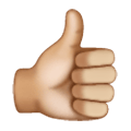 👍🏼 Emoji Daumen hoch: mittelhelle Hautfarbe Samsung One UI 6.1.