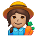 👩🏽‍🌾 Emoji Agricultora: Tono De Piel Medio en Samsung One UI 6.1.