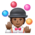 🤹🏾 Emoji Jongleur(in): mitteldunkle Hautfarbe Samsung One UI 6.1.