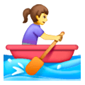 🚣‍♀️ Emoji Frau im Ruderboot Samsung One UI 6.1.