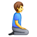 Emoji 🧎‍♂️‍➡️ Uomo in ginocchio rivolto a destra su Samsung One UI 6.1.