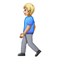 🚶🏼‍♂️ Emoji Hombre Caminando: Tono De Piel Claro Medio en Samsung One UI 6.1.