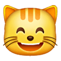 😸 Emoji grinsende Katze mit lachenden Augen Samsung One UI 6.1.