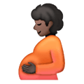 🫄🏿 Emoji Persona Embarazada: Tono De Piel Oscuro en Samsung One UI 6.1.