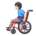 👨🏻‍🦽 Emoji Mann in manuellem Rollstuhl: helle Hautfarbe Samsung One UI 6.1.