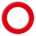 ⭕ Emoji Círculo Rojo Hueco en Samsung One UI 6.1.