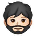 Emoji 🧔🏻 Uomo Con La Barba: Carnagione Chiara su Samsung One UI 6.1.