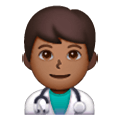 👨🏾‍⚕️ Emoji Homem Profissional Da Saúde: Pele Morena Escura na Samsung One UI 6.1.