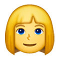 👱‍♀️ Emoji Frau: blond Samsung One UI 6.1.