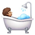 🛀🏽 Emoji badende Person: mittlere Hautfarbe Samsung One UI 6.1.