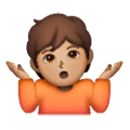 🤷🏽 Emoji Persona Encogida De Hombros: Tono De Piel Medio en Samsung One UI 6.1.