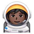 🧑🏿‍🚀 Emoji Astronaut(in): dunkle Hautfarbe Samsung One UI 6.1.
