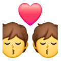 💏 Emoji Beso en Samsung One UI 6.1.