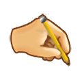 🖎 Emoji Mão esquerda escrevendo na Samsung One UI 6.1.