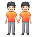 🧑🏻‍🤝‍🧑🏻 Emoji sich an den Händen haltende Personen: helle Hautfarbe Samsung One UI 6.1.