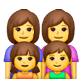 👩‍👩‍👧‍👦 Emoji Familia: Mujer, Mujer, Niña, Niño en Samsung One UI 6.1.