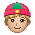 👲🏼 Emoji Homem De Boné: Pele Morena Clara na Samsung One UI 6.1.