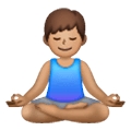 🧘🏽‍♂️ Emoji Homem Na Posição De Lótus: Pele Morena na Samsung One UI 6.1.