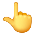 👆 Emoji Dorso Da Mão Com Dedo Indicador Apontando Para Cima na Samsung One UI 6.1.